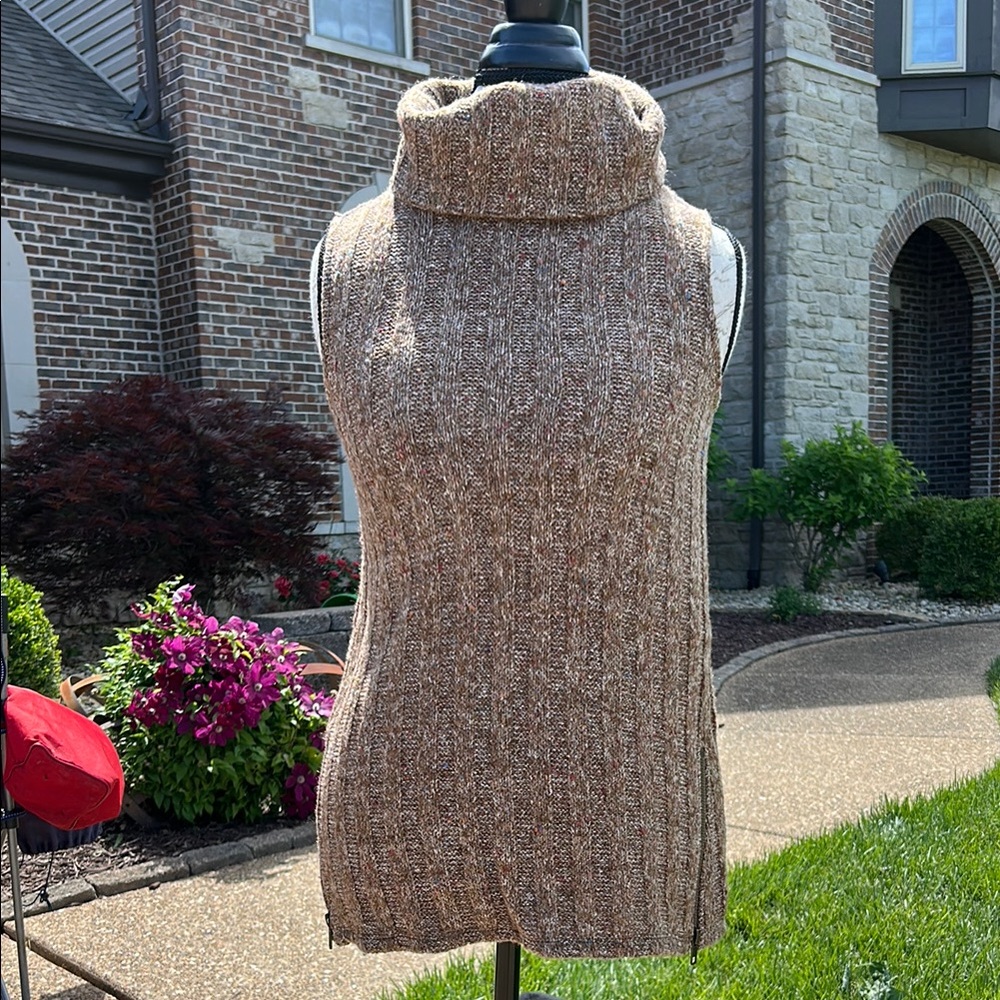 Others Follow Brown Cowl Neck Sweater